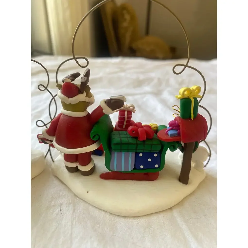 Kirkland Signature Jolly Holiday handmade clay ornaments, likely  a vintage set